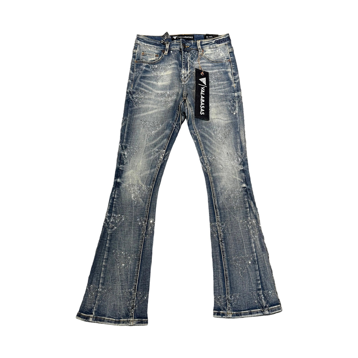 Valabasas Blue Jean Logo Bling