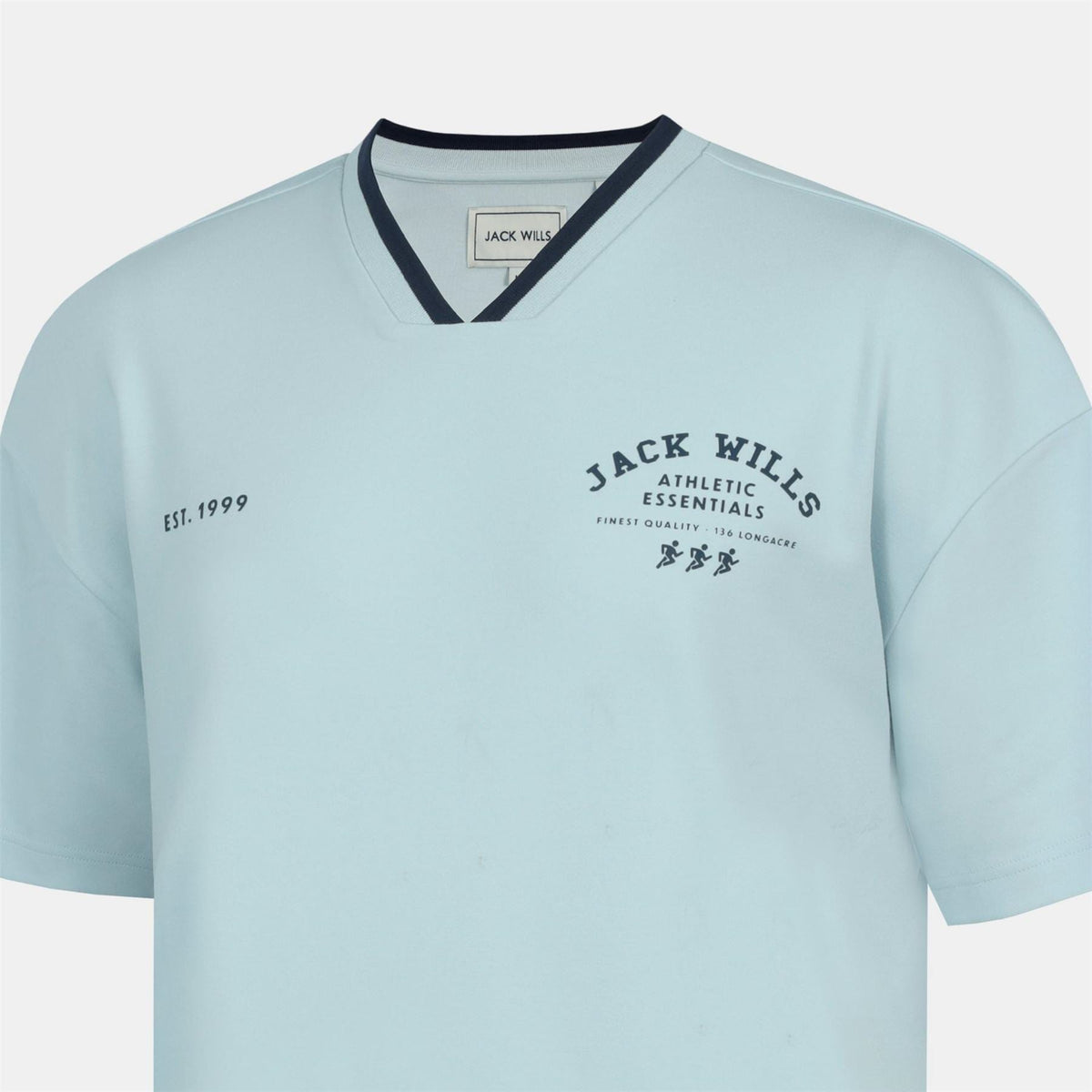 Jack Wills V Neck Short Sleeve Oversized T Shirt