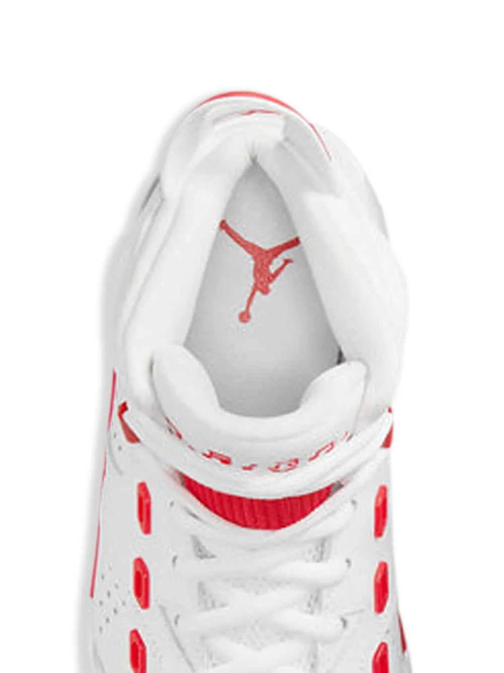 Air Jordan 6-17-23 White/Fire Red Sneakers