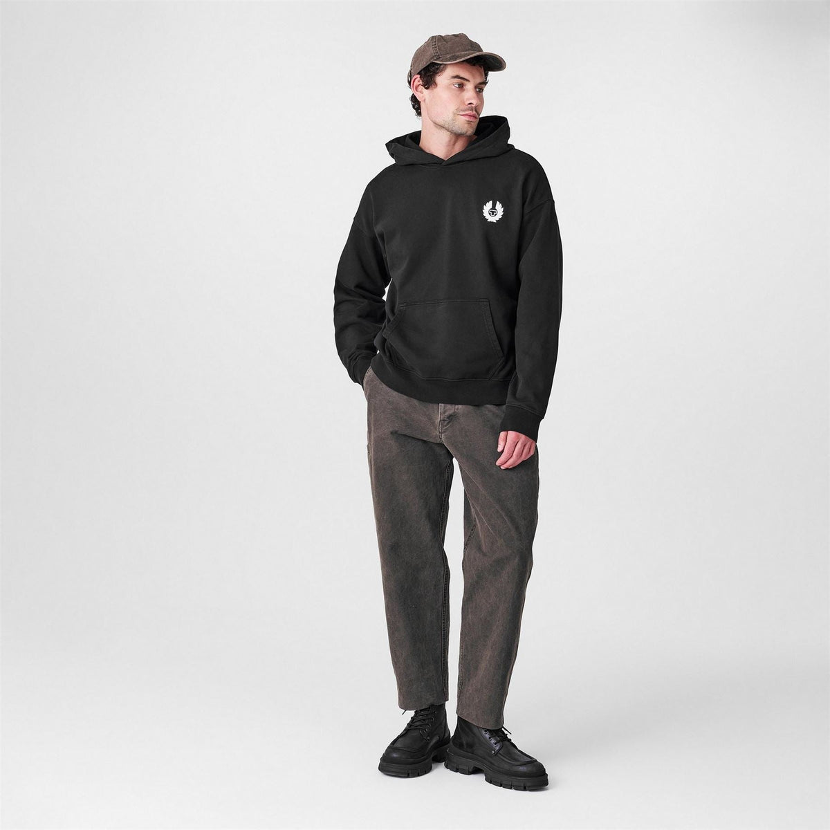 Belstaff Mens Pull Over Hoodie