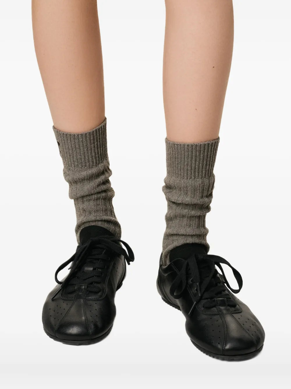 Ami Paris Soft Step Leather Low-Top Sneakers