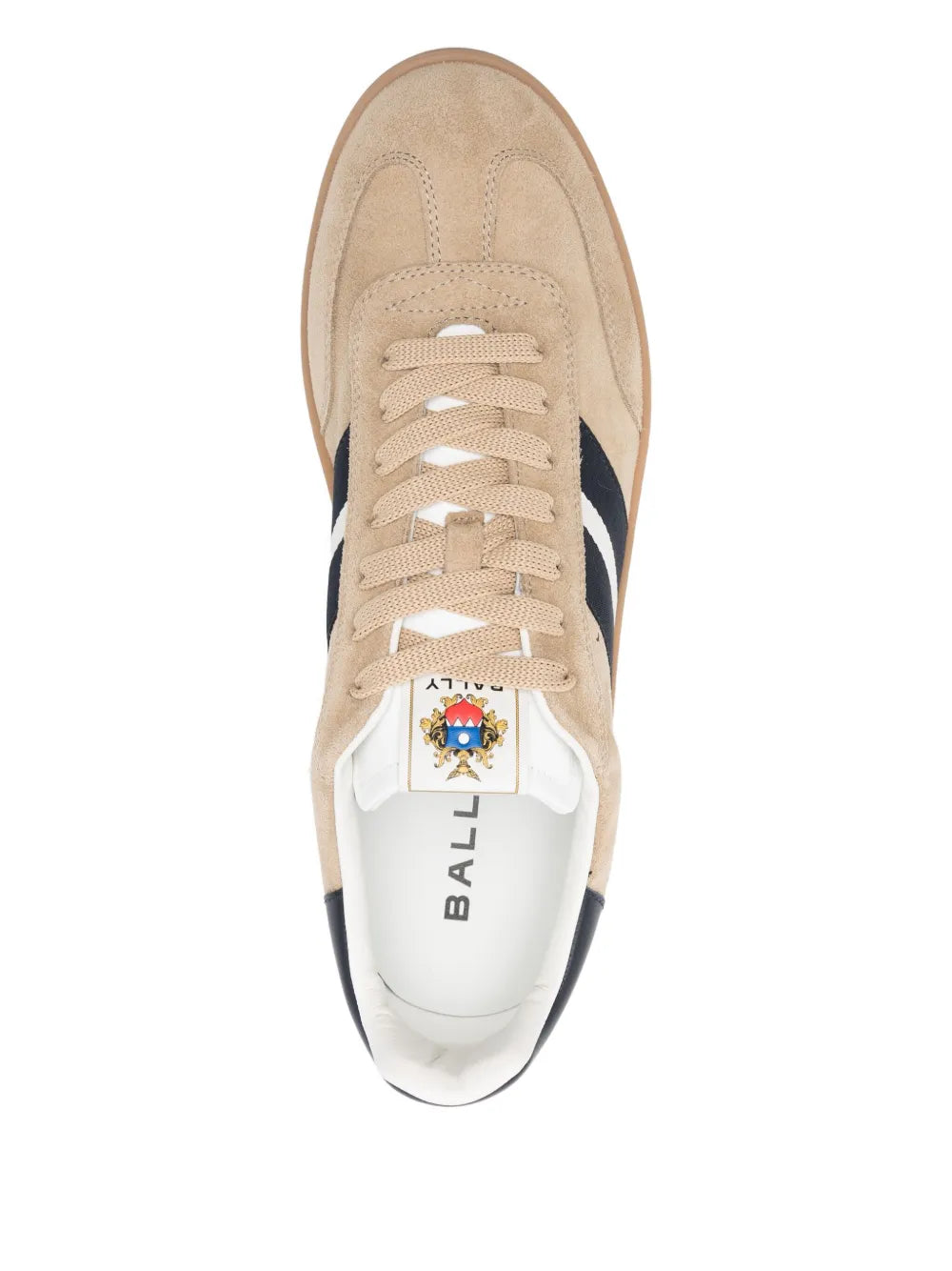 Bally Retro Stripe-Detail Suede Sneakers