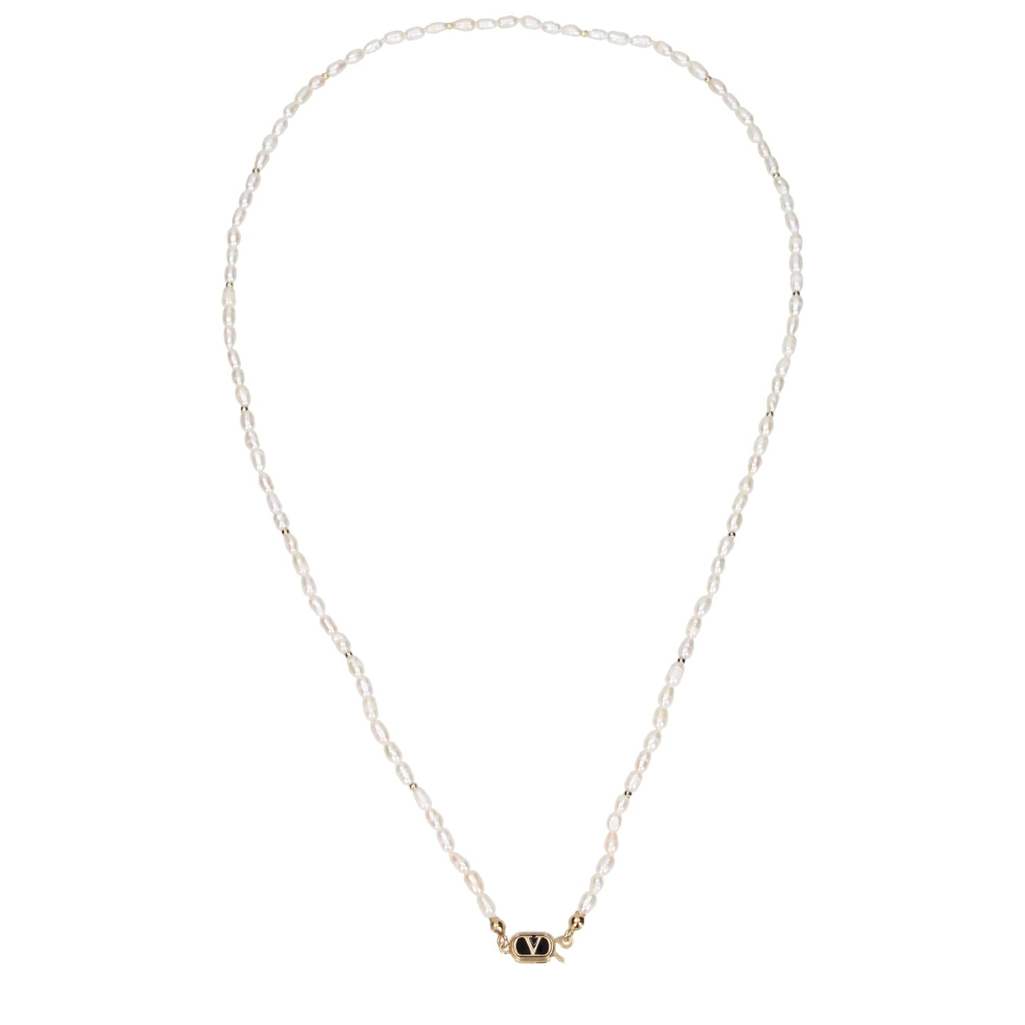 Valentino Garavani White Metal Women's Necklace