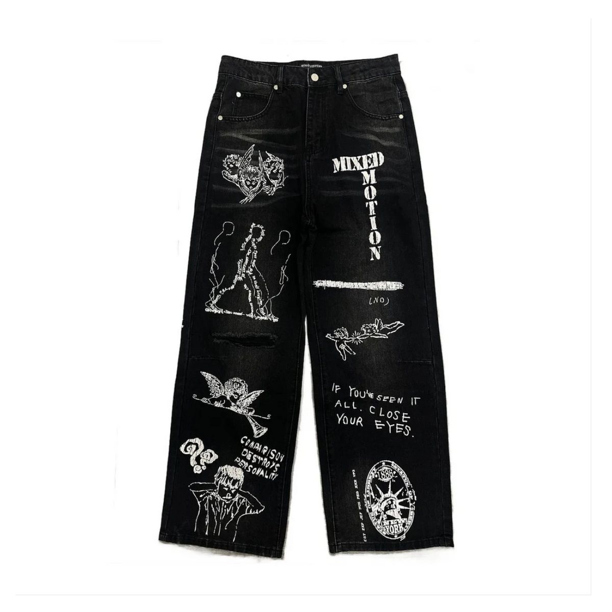 Mixed Emotions Jean ‘Canvas’ Black
