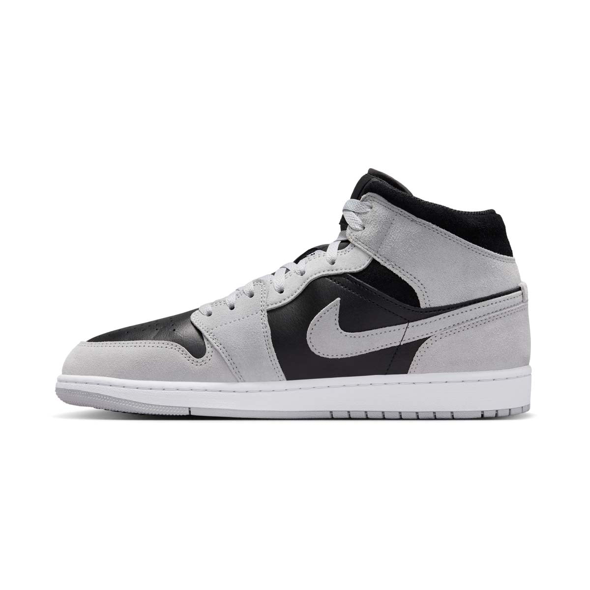 Air Jordan 1 Mid 'Light Smoke Grey Black' Men's Shoes