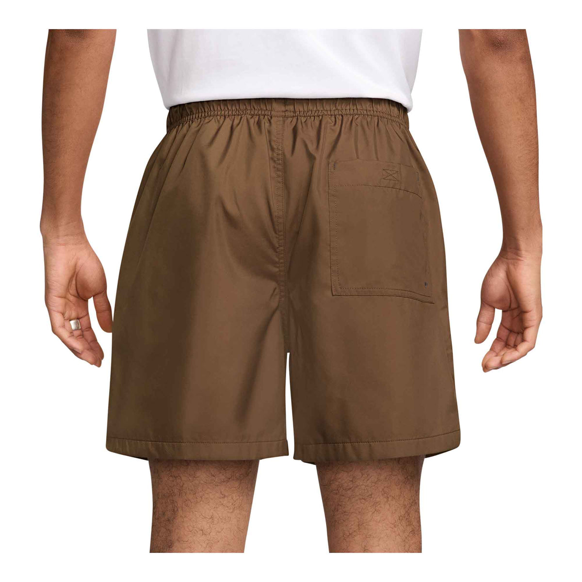 Nike Club Mens Woven Flow Shorts with Pockets (Khaki Brown)