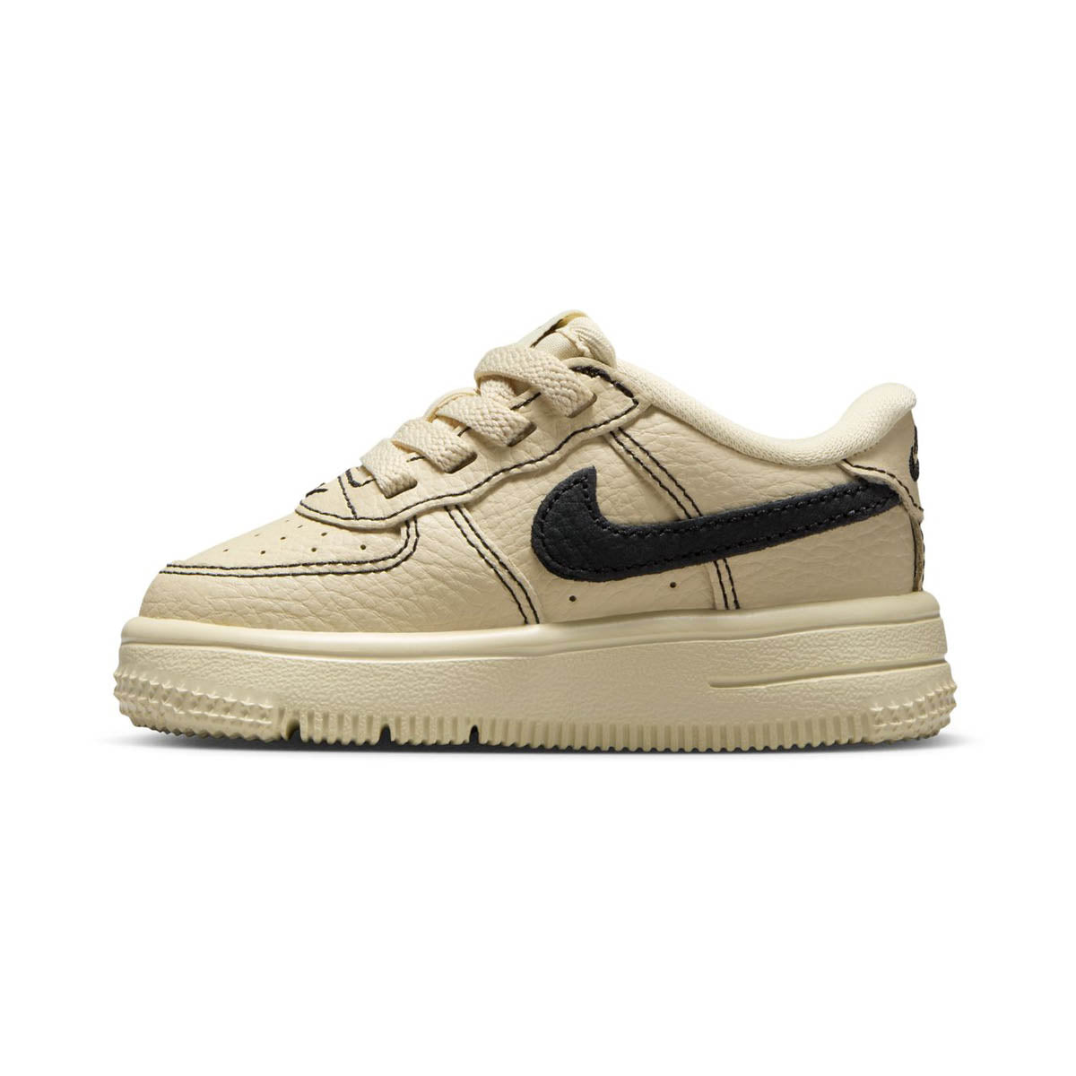Nike Force 1 Low LV8 EasyOn 'Light Khaki & Black' Baby/Toddler Shoes