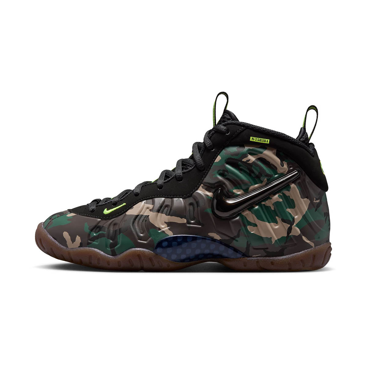 Nike Little Posite Pro Premium 'Army Camo' Big Kids' Shoes