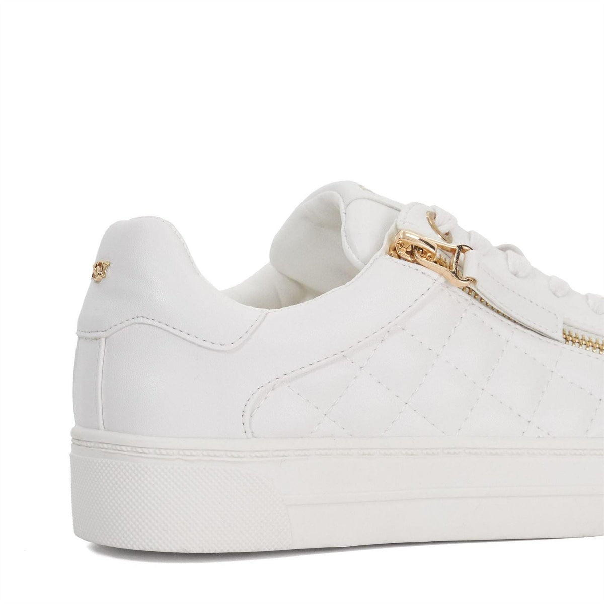 Dune Quilted Flatform Lace Up Trainers