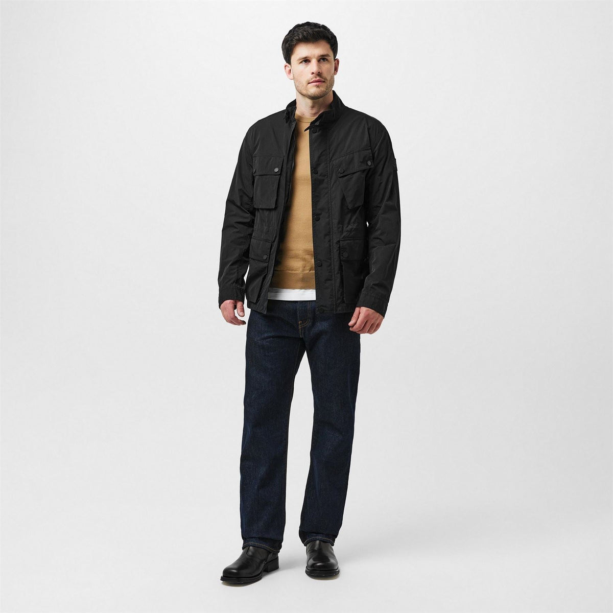 Belstaff Mens Service Fieldmaster Long Sleeve Field Jacket