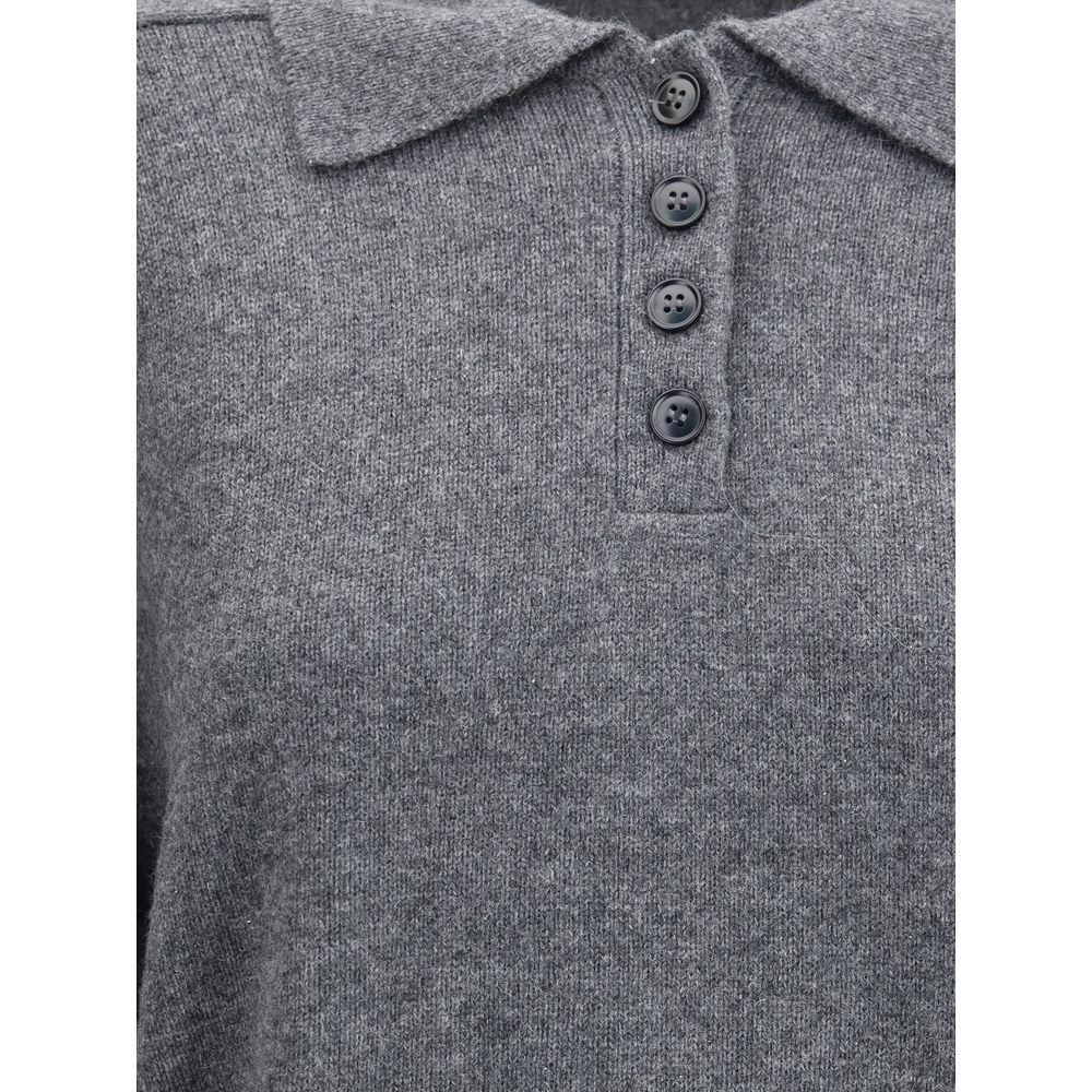 Loulou De Saison Gray Cashmere Cashmere Women's Sweater