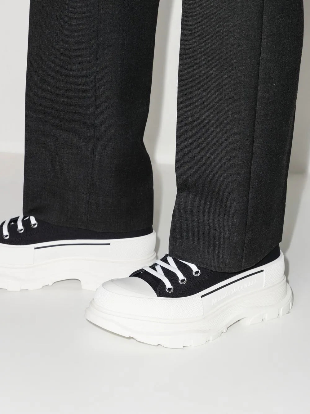 Alexander Mcqueen Tread Slick High-Top Sneakers
