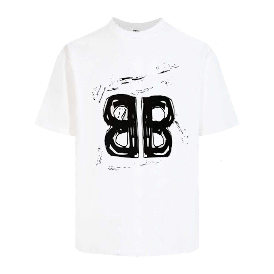 Balenciaga Scribble BB T-Shirt in White