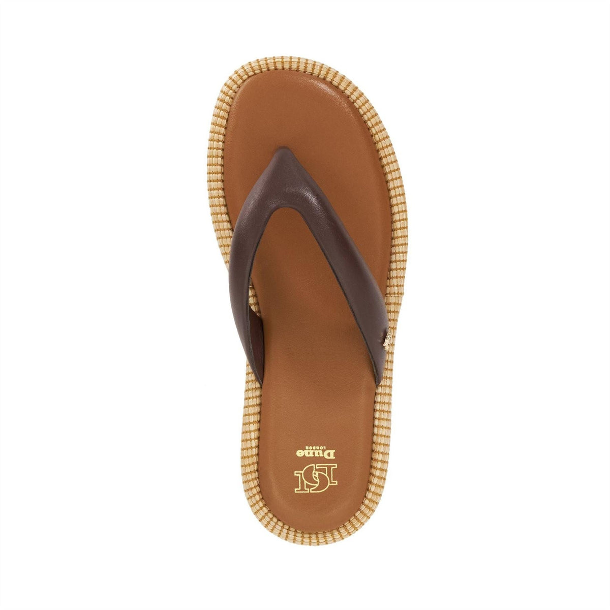 Dune Lo Laike Textured Toe Post Sandals