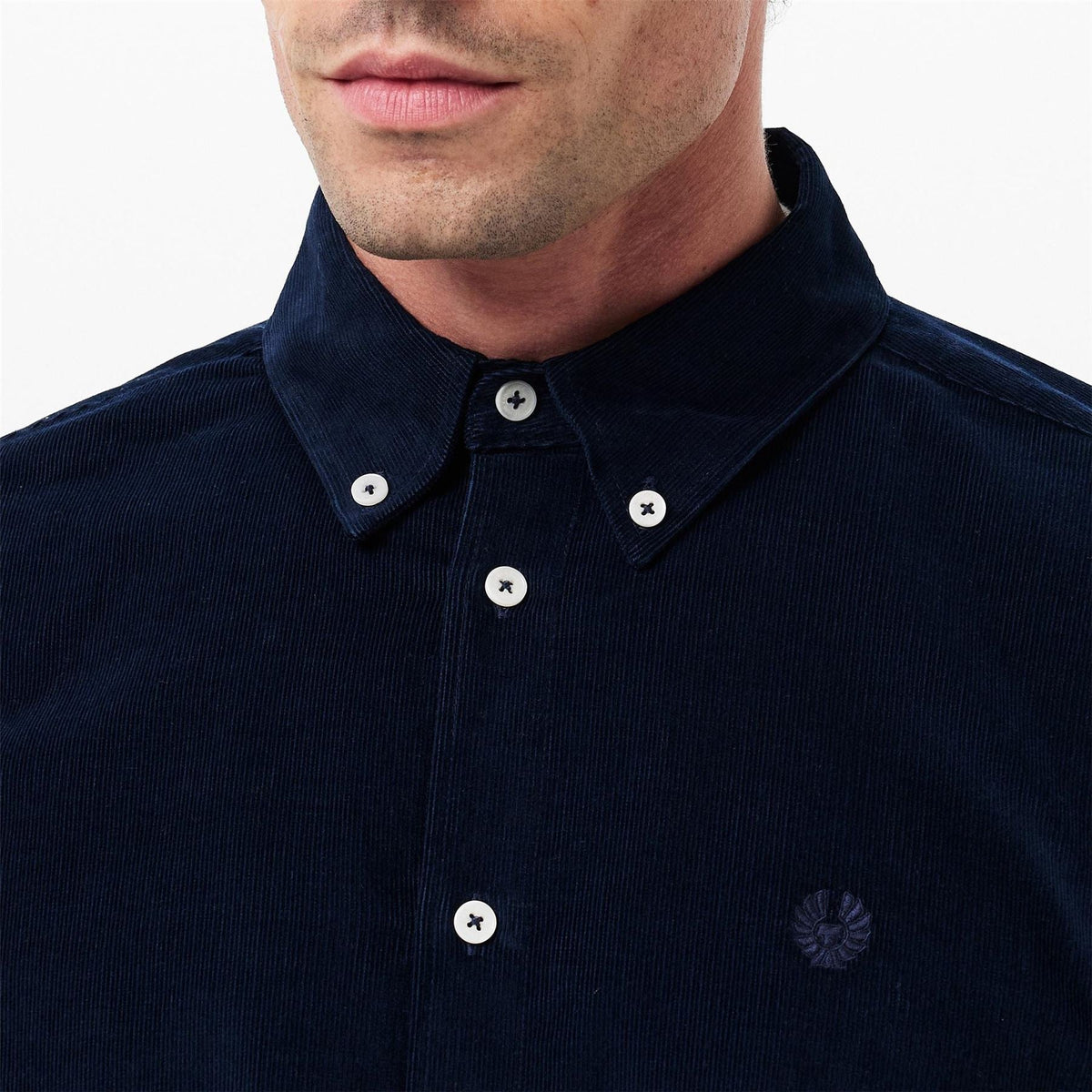 Belstaff Mens Long Sleeve Corduroy Shirt