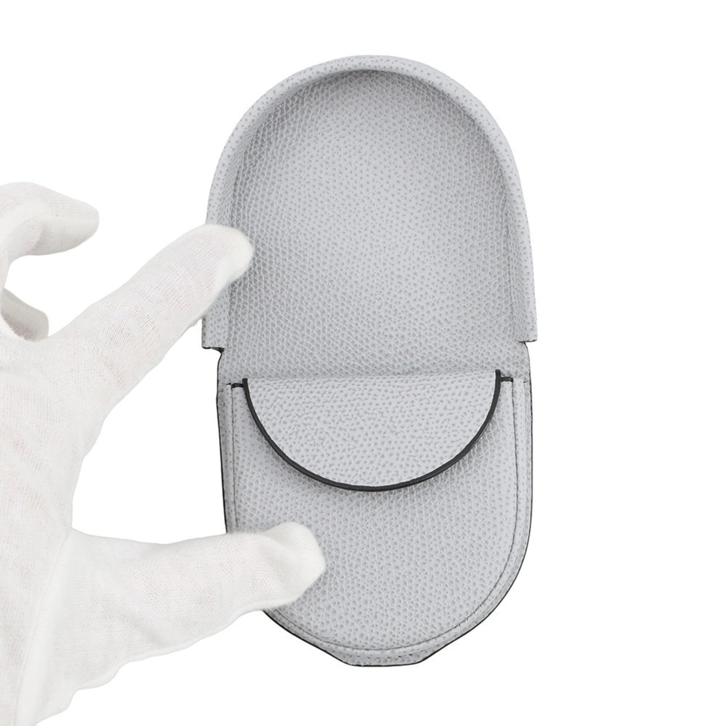 Valextra Gray Coin Purse/Coin Case (Pre-Owned)