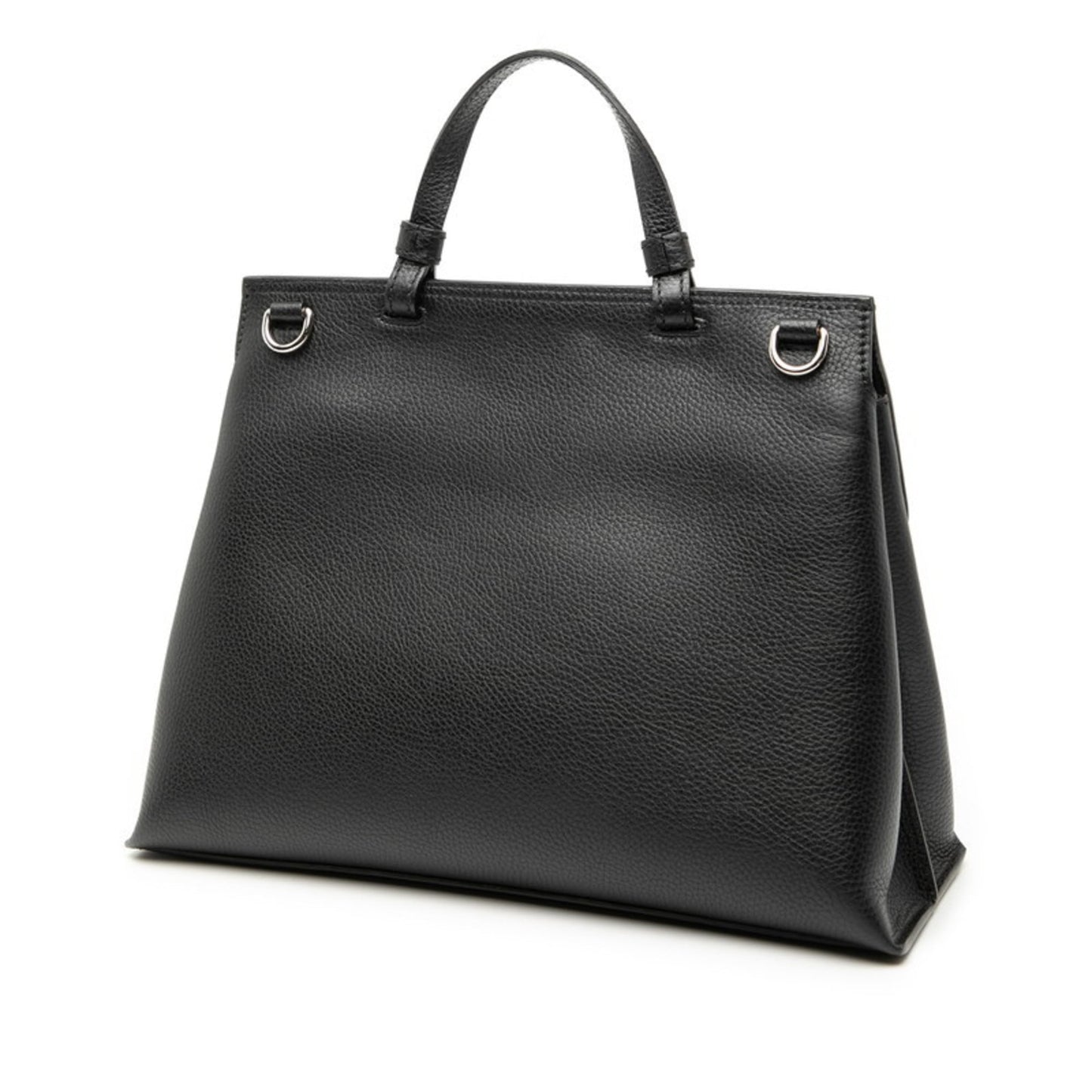 Gucci Black Leather Handbag Shoulder Bag (Pre-Owned)