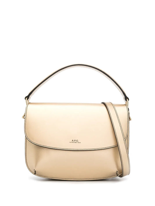 A.P.C.logo-print tote bag