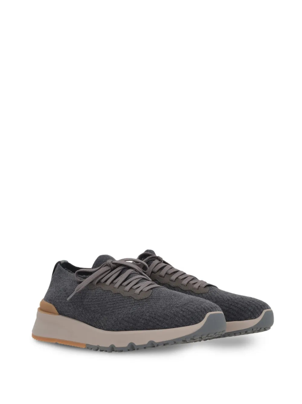 Brunello Cucinelli Knitted-Upper Sneakers