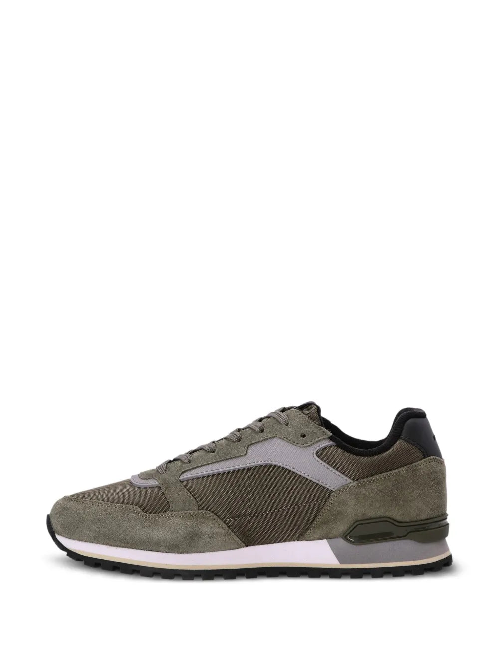 Boss Suede-Trimmed Mesh Sneakers