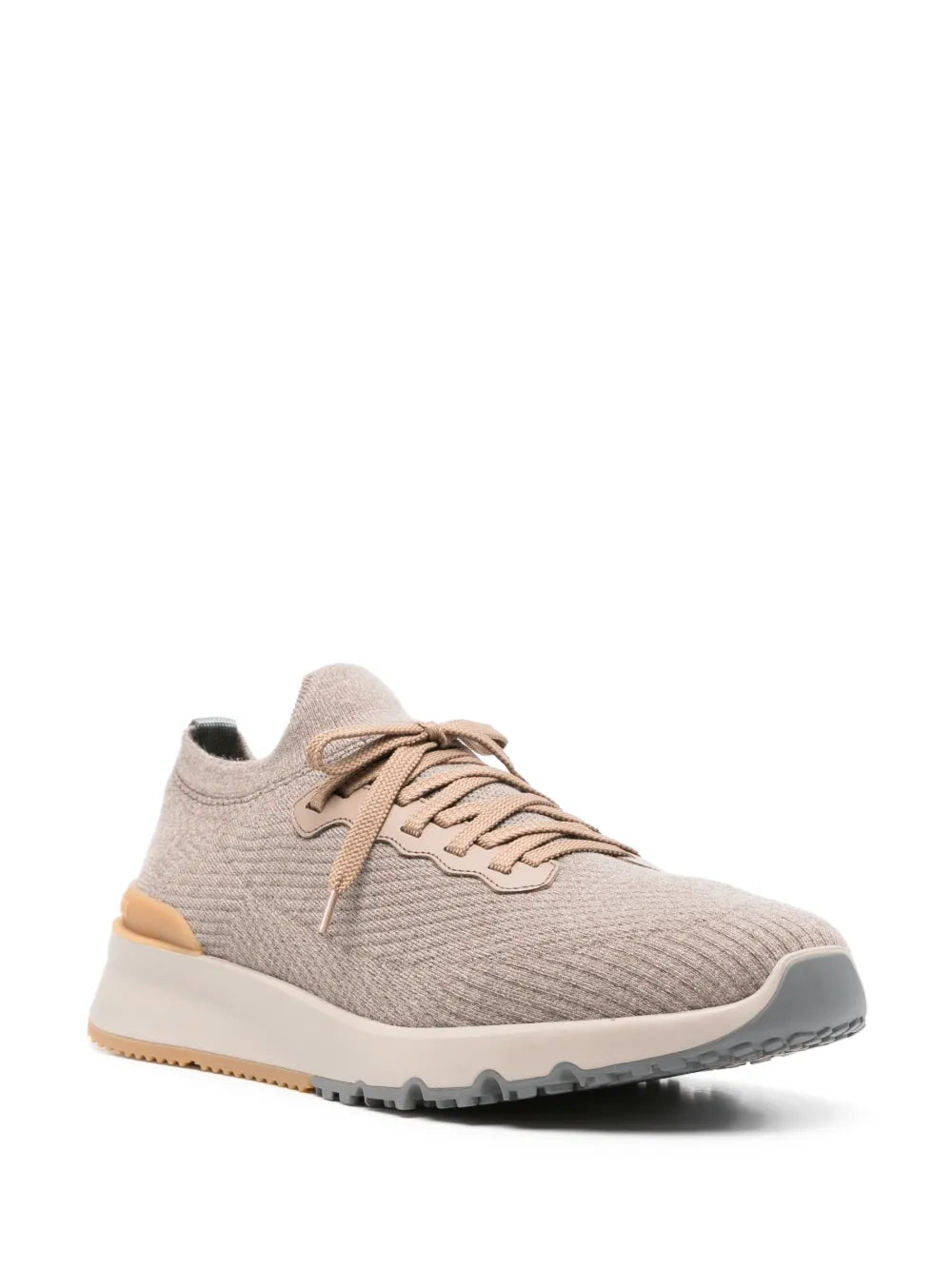 Brunello Cucinelli Knitted-Upper Sneakers