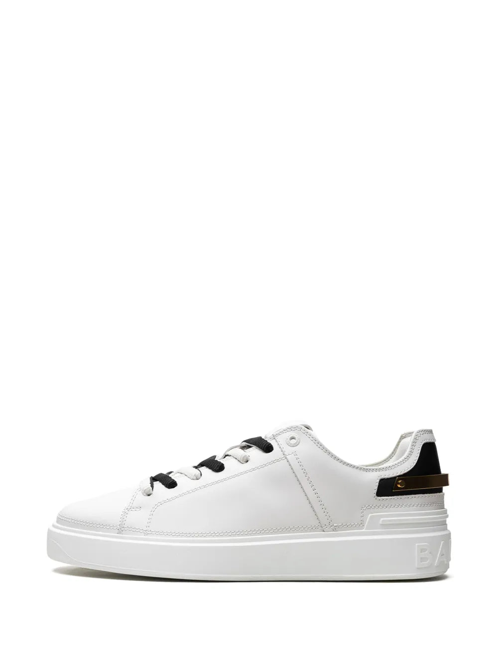 Balmain B-Court Gold Strap Sneakers