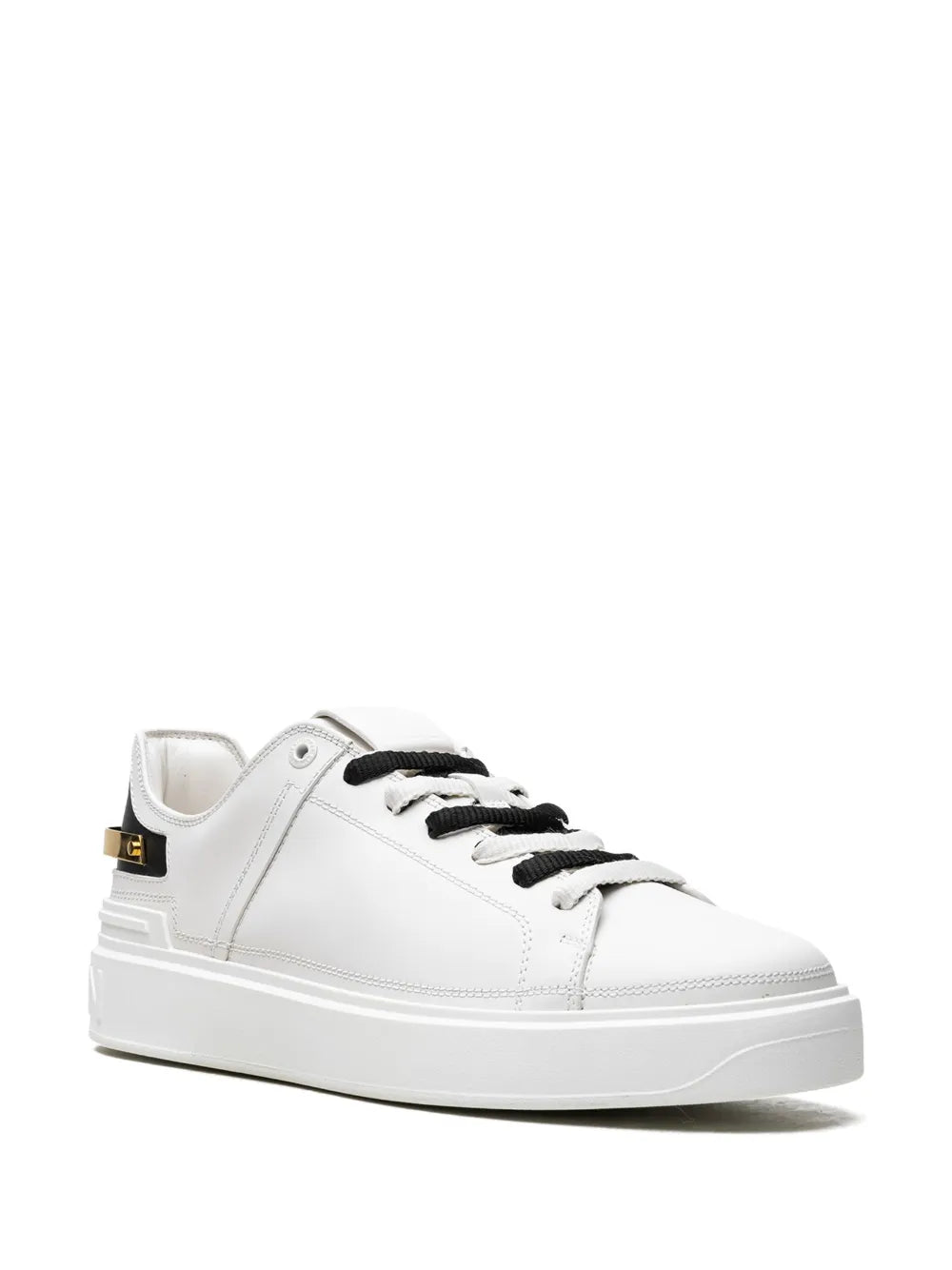 Balmain B-Court Gold Strap Sneakers