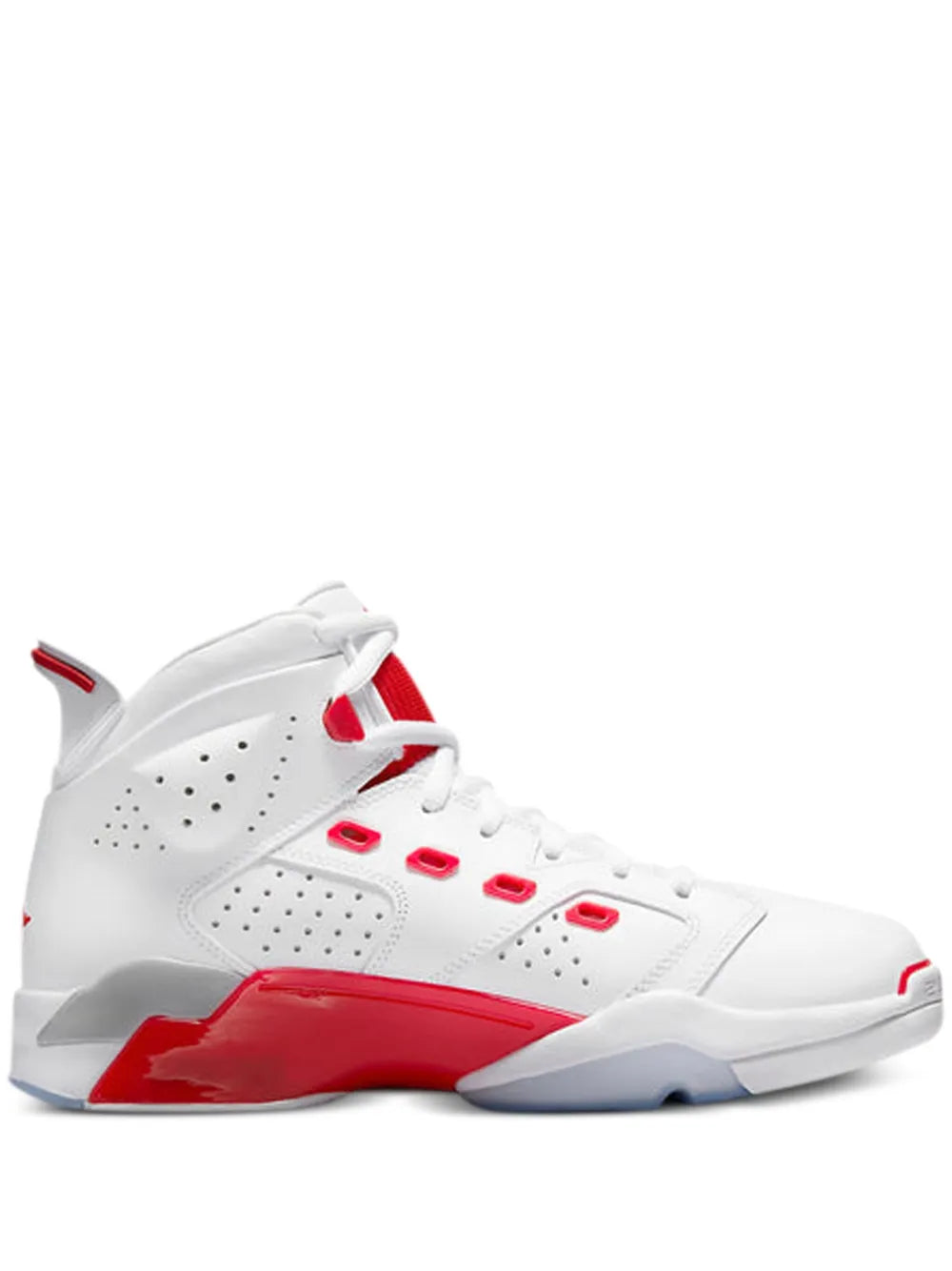 Air Jordan 6-17-23 White/Fire Red Sneakers