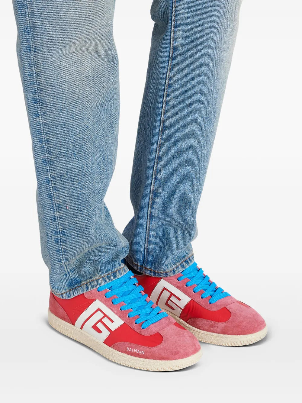 Balmain Swan Low-Top Sneakers