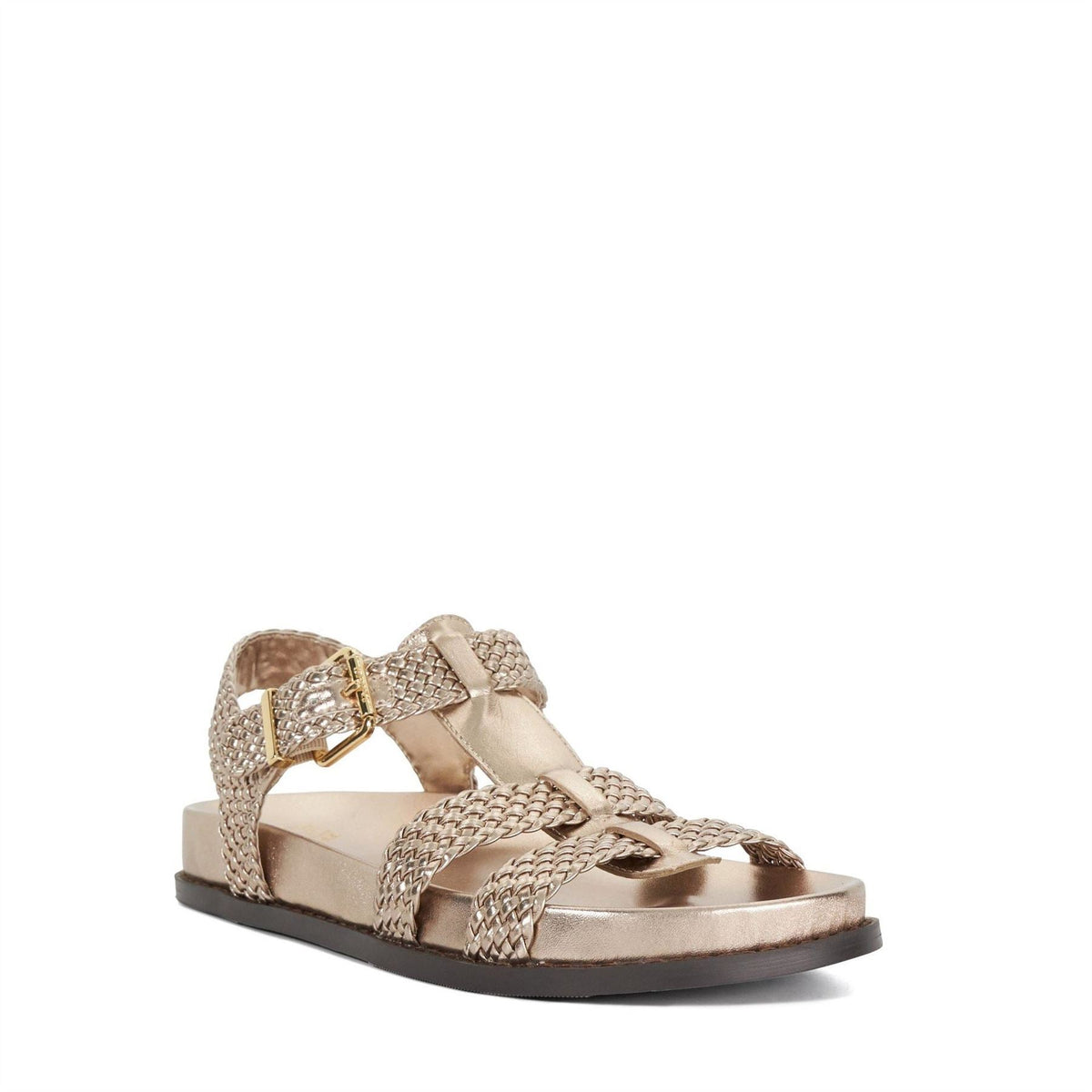 Dune Lo Looking Textured Open Toe Fisherman Sandals