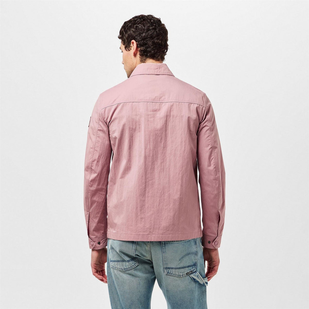 Belstaff Mens Stride Zip Collar Long Sleeve Overshirt
