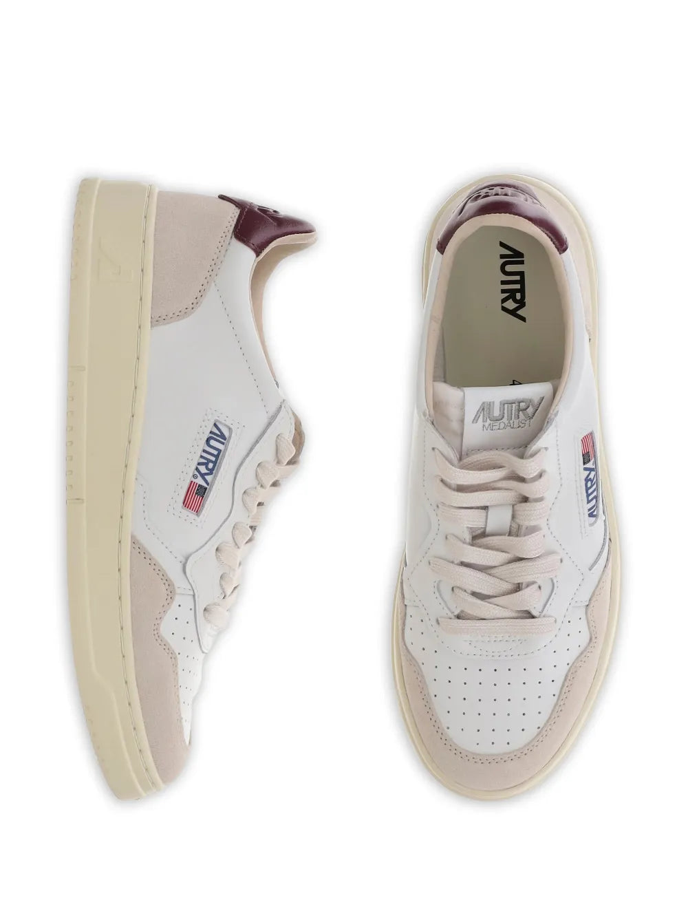 Autry Medalist Leather Suede Sneakers