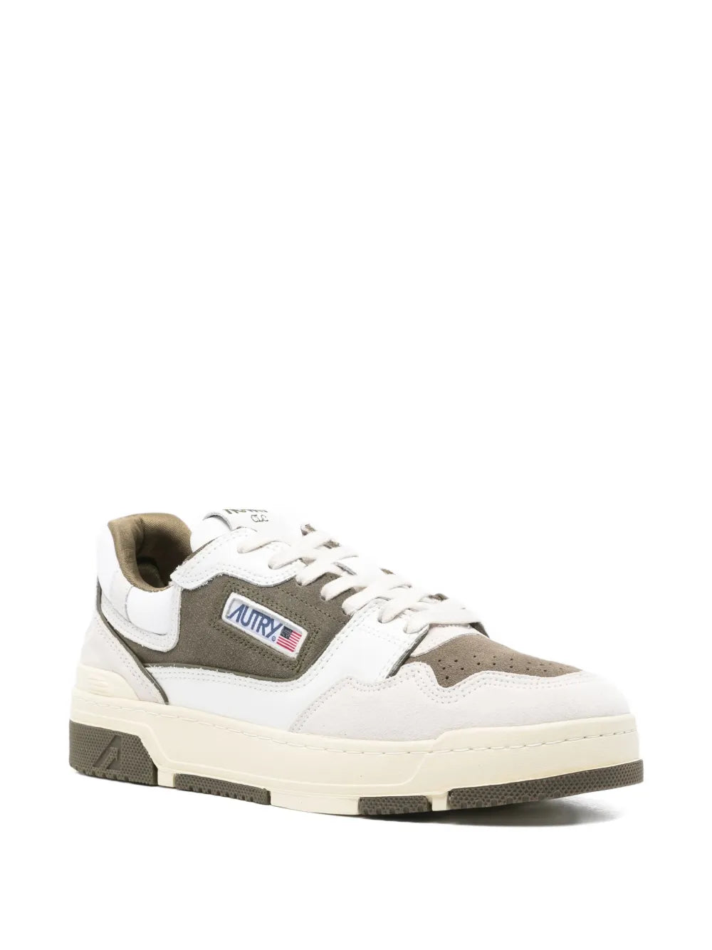 Autry Leather Panelled Trainers