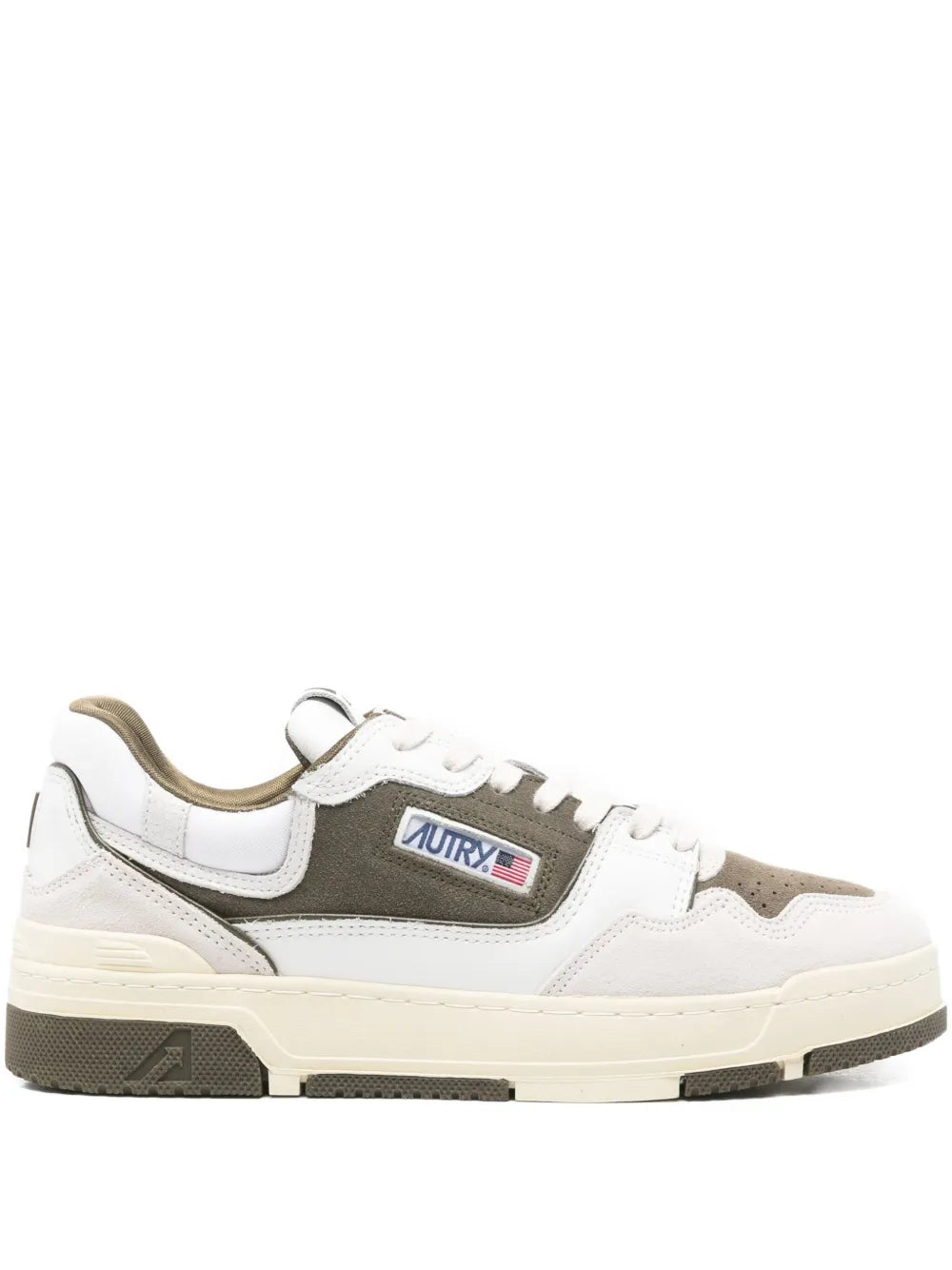 Autry Leather Panelled Trainers