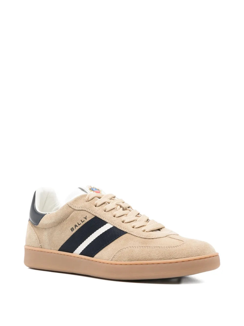 Bally Retro Stripe-Detail Suede Sneakers