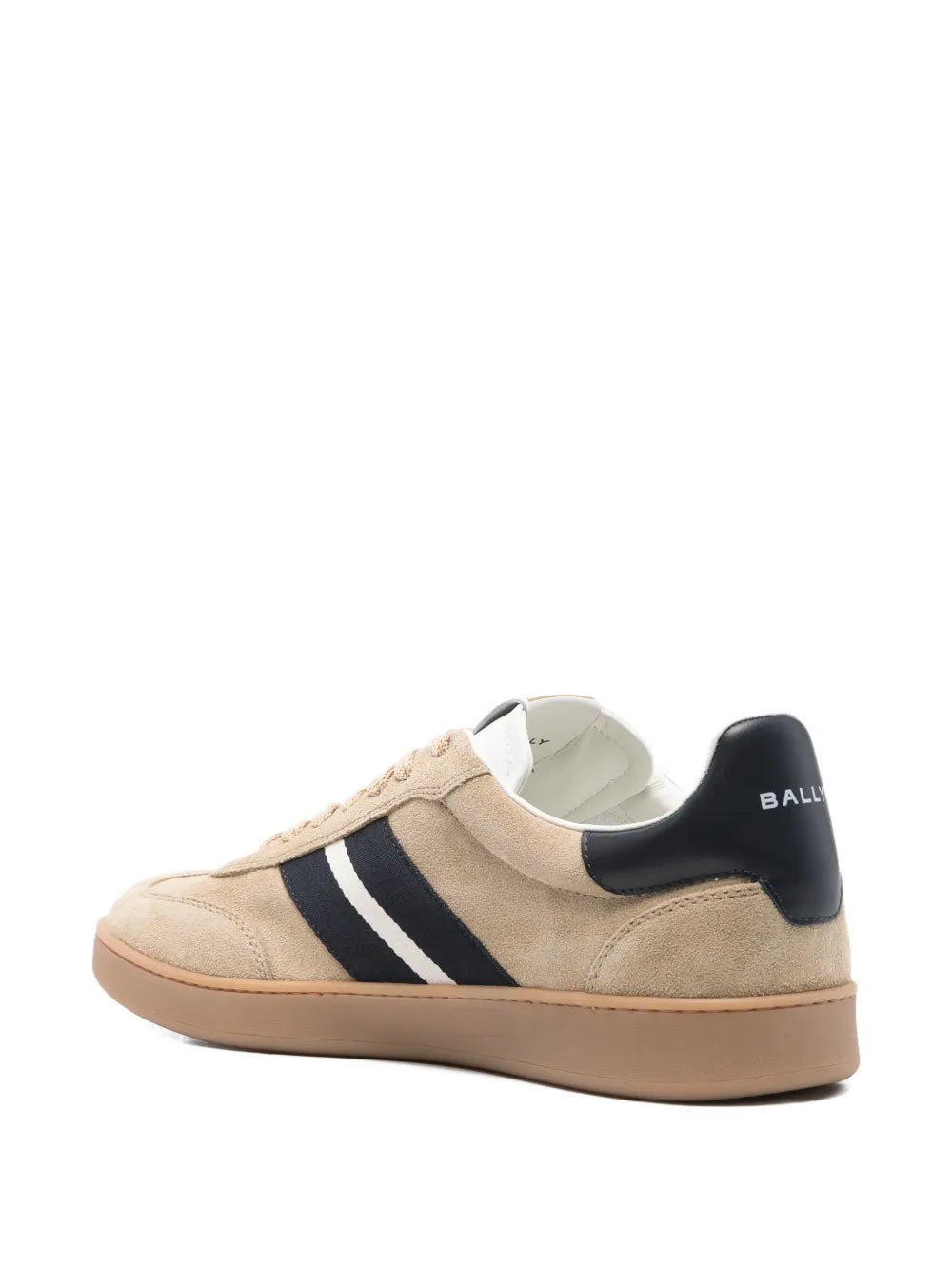 Bally Retro Stripe-Detail Suede Sneakers