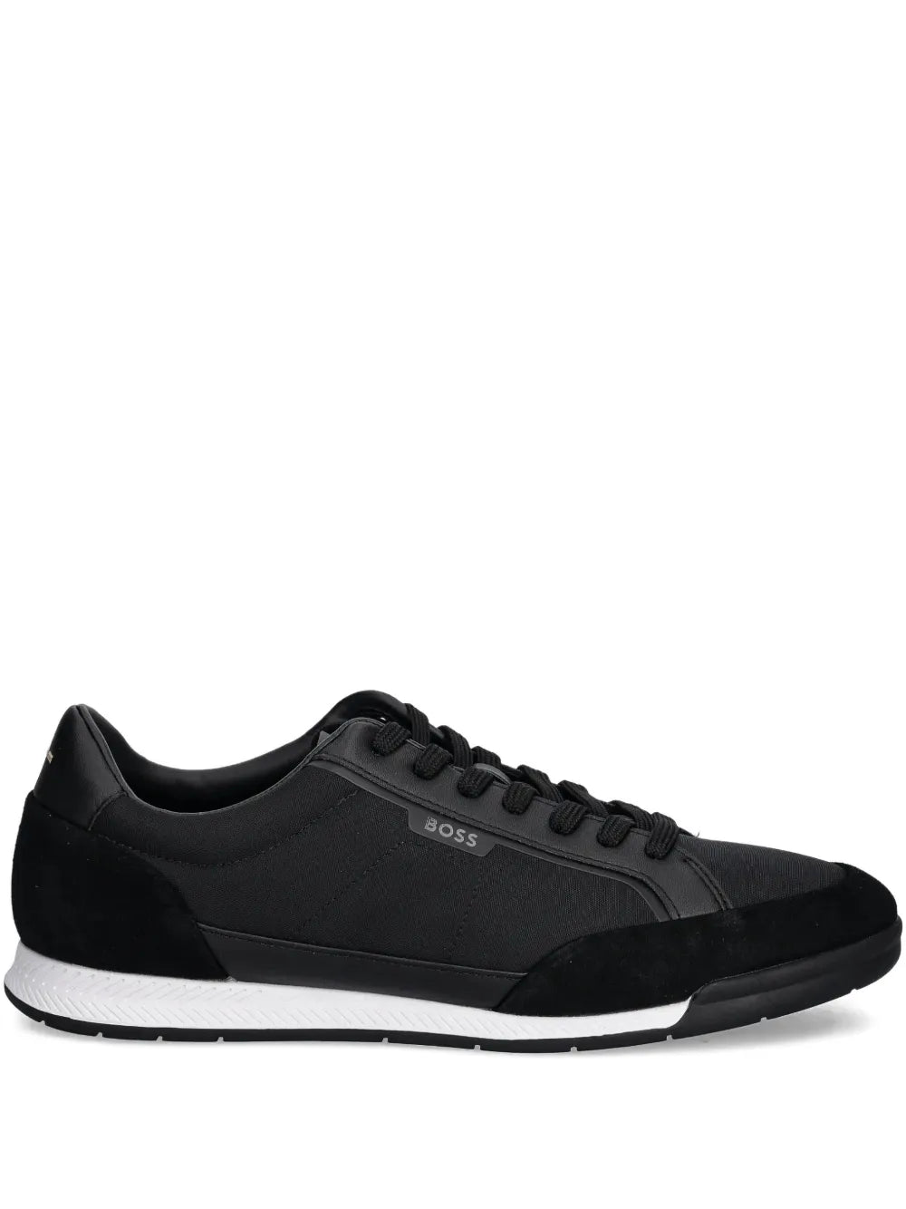 Boss Panelled Lace-Up Low-Top Sneakers