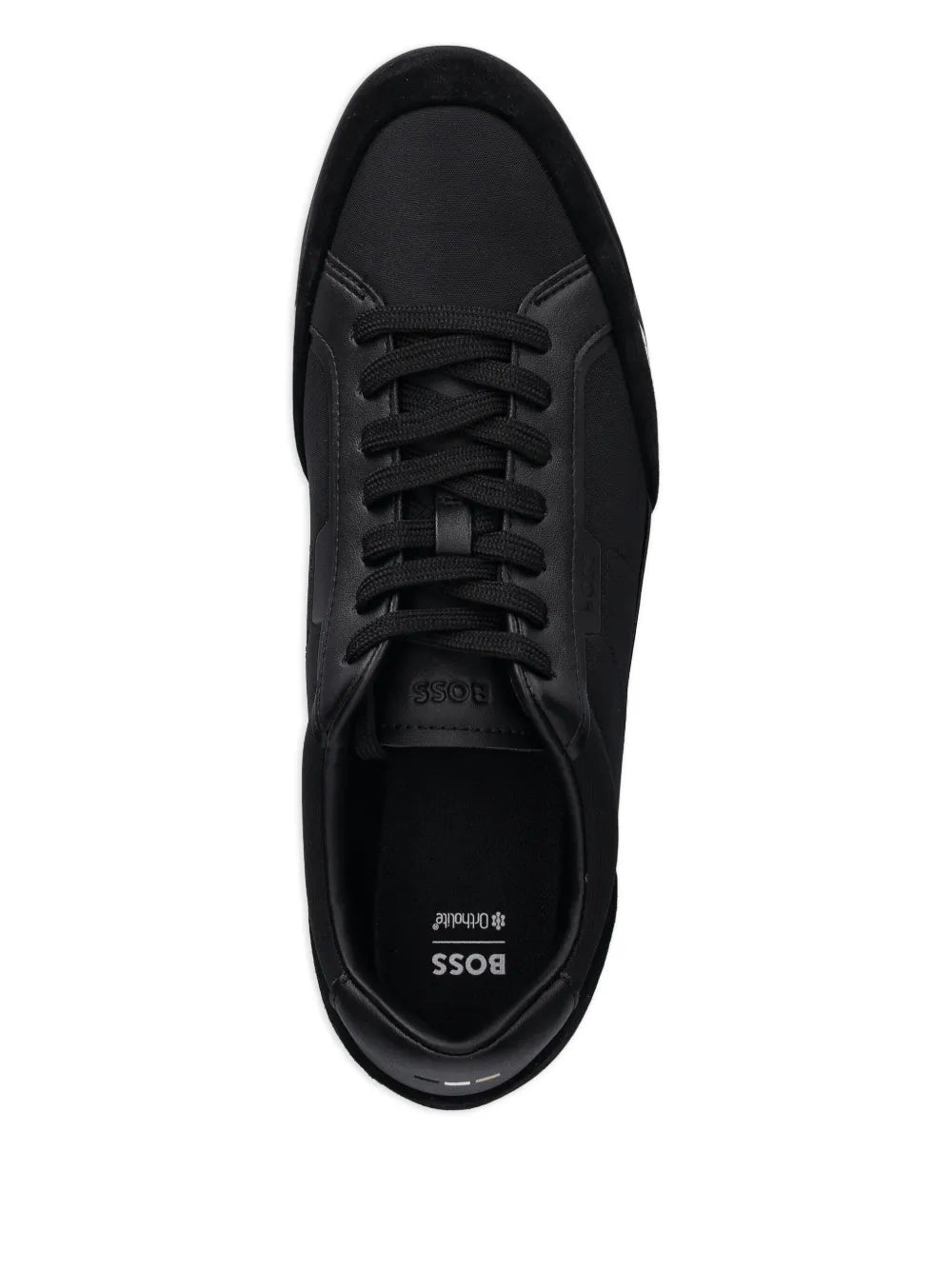 Boss Panelled Lace-Up Low-Top Sneakers