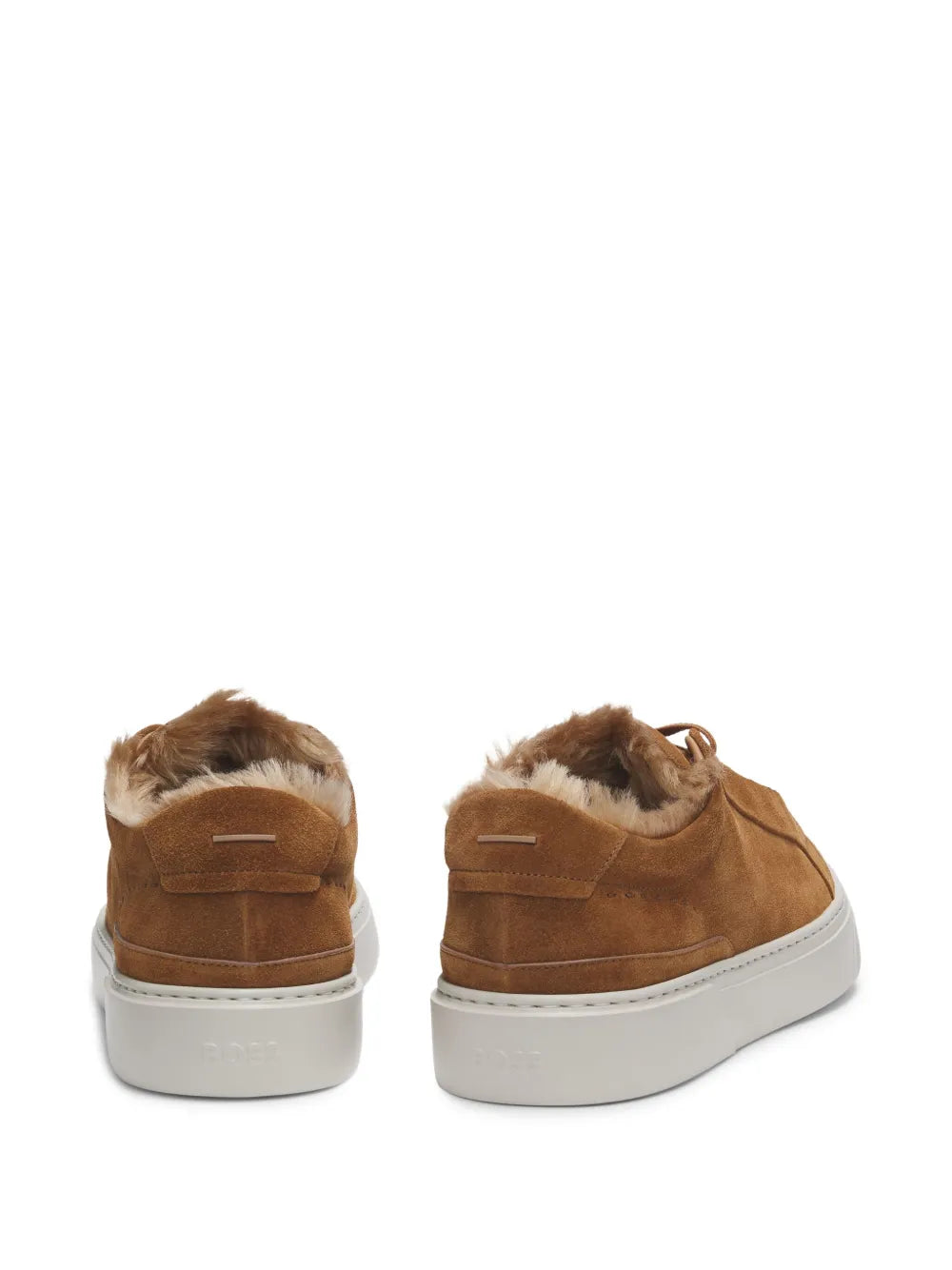 Boss Fur-Lined Lace-Up Sneakers