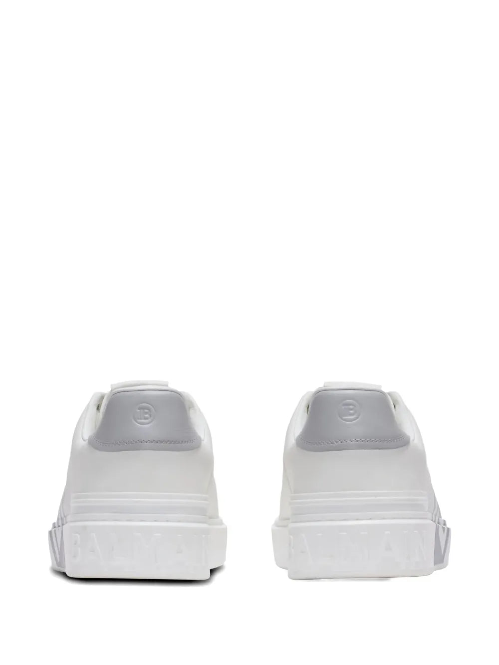Balmain B-Court Logo-Detail Calfskin Sneakers