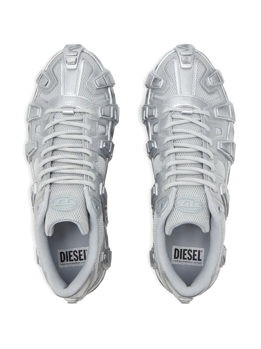 Diesel Griffe Metallic Mesh Sneakers