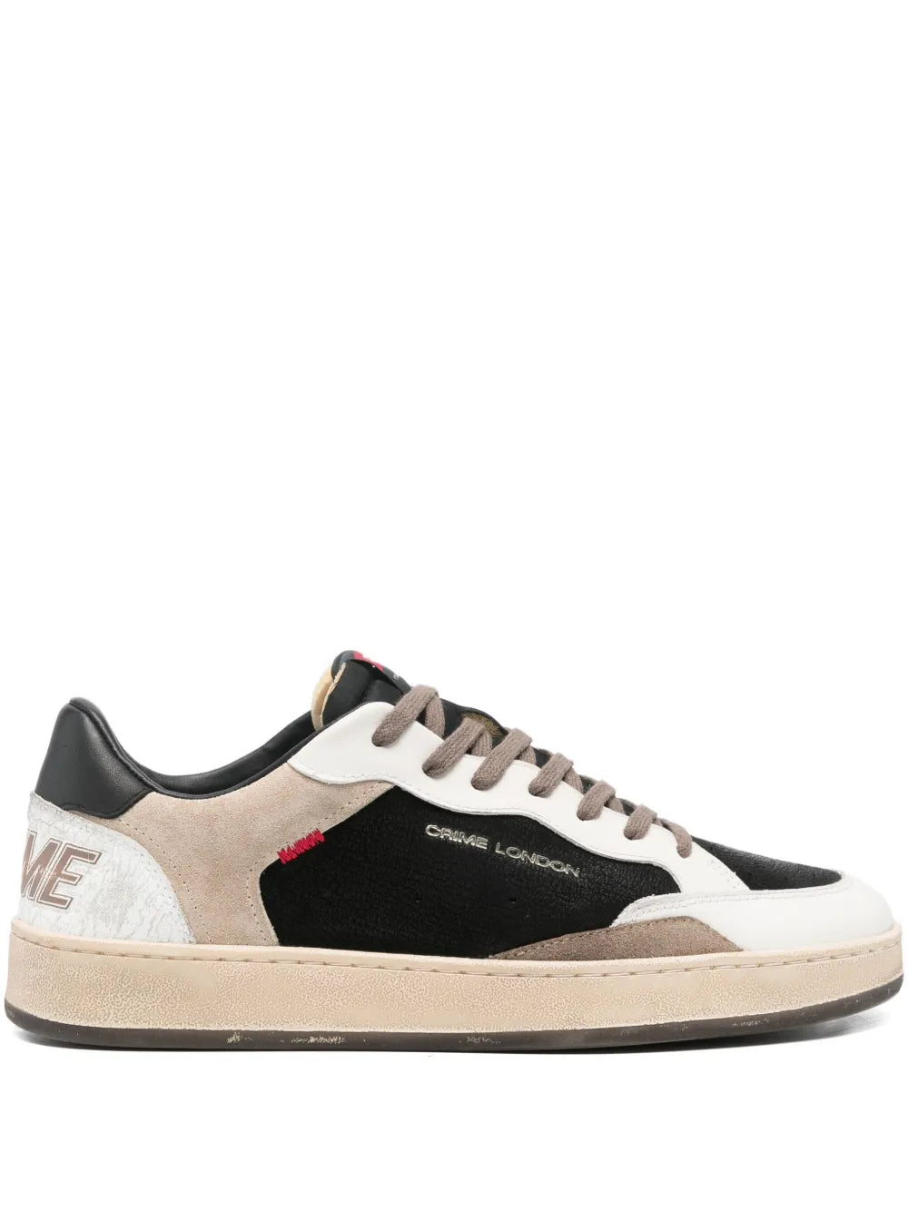 Crime London Chelsea Panelled Low-Top Sneakers