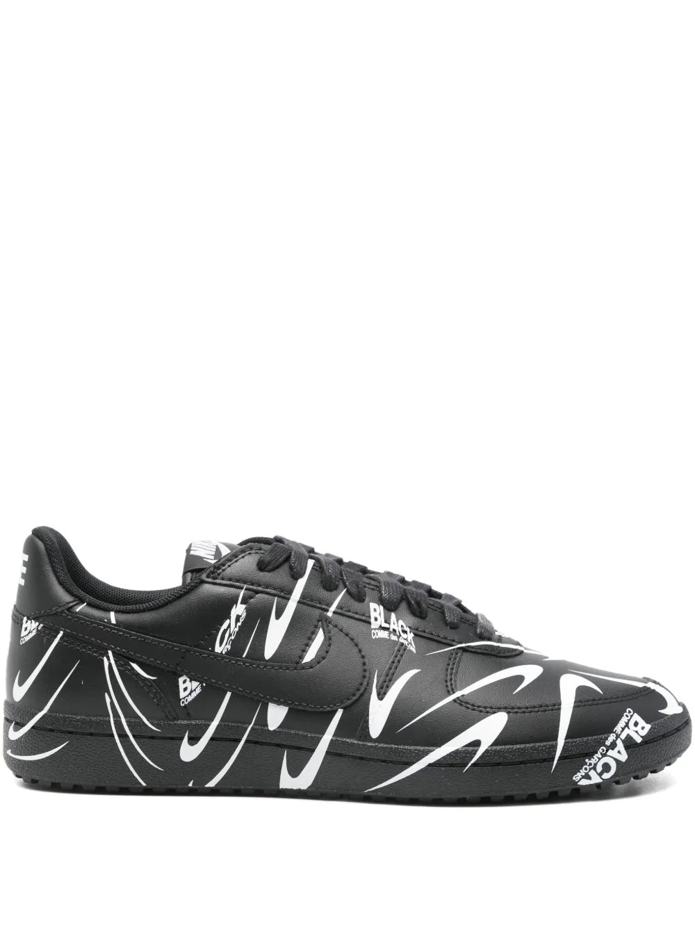 Black Comme Des Gar ns Graphic Print Trainers