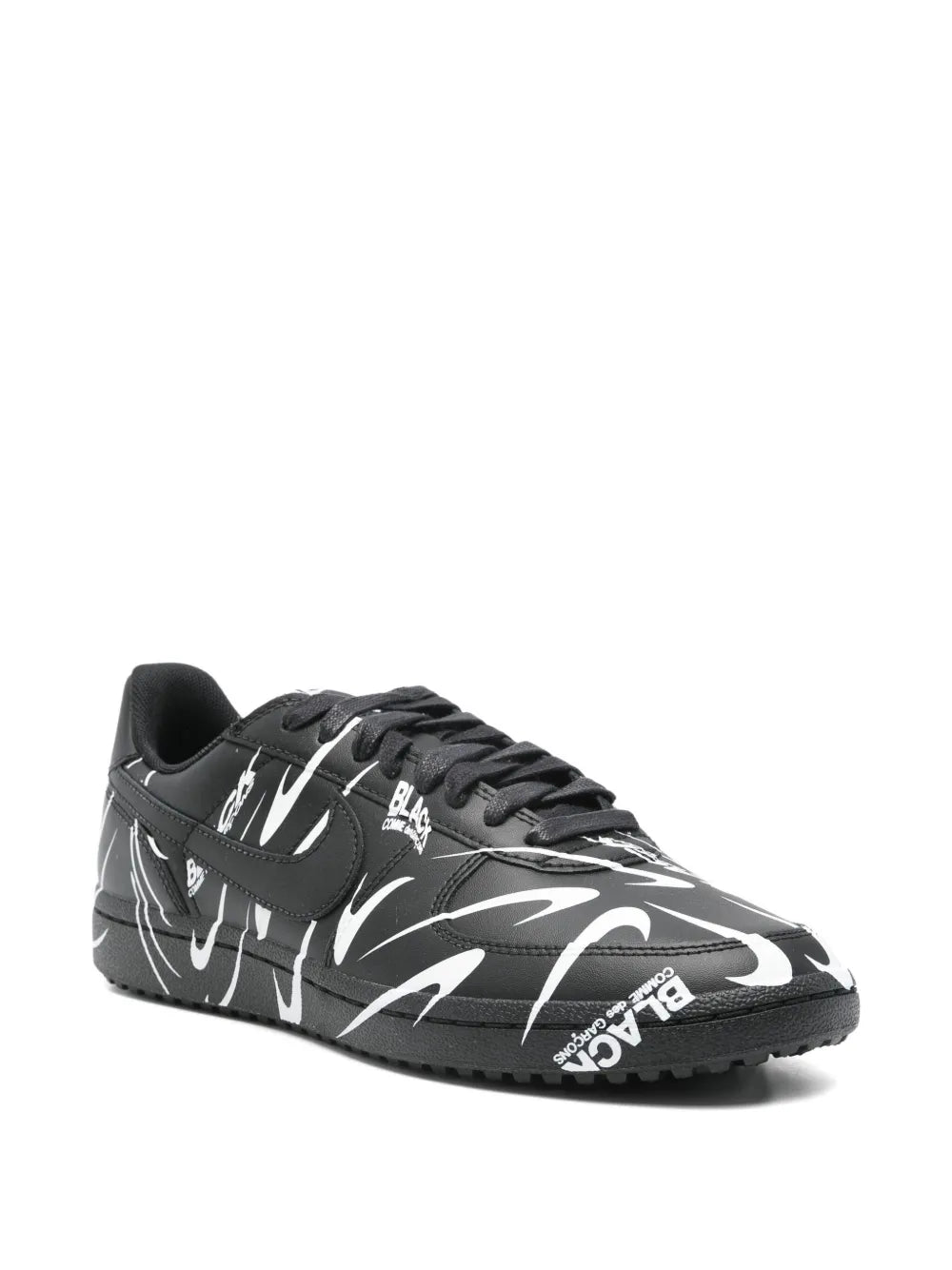 Black Comme Des Gar ns Graphic Print Trainers