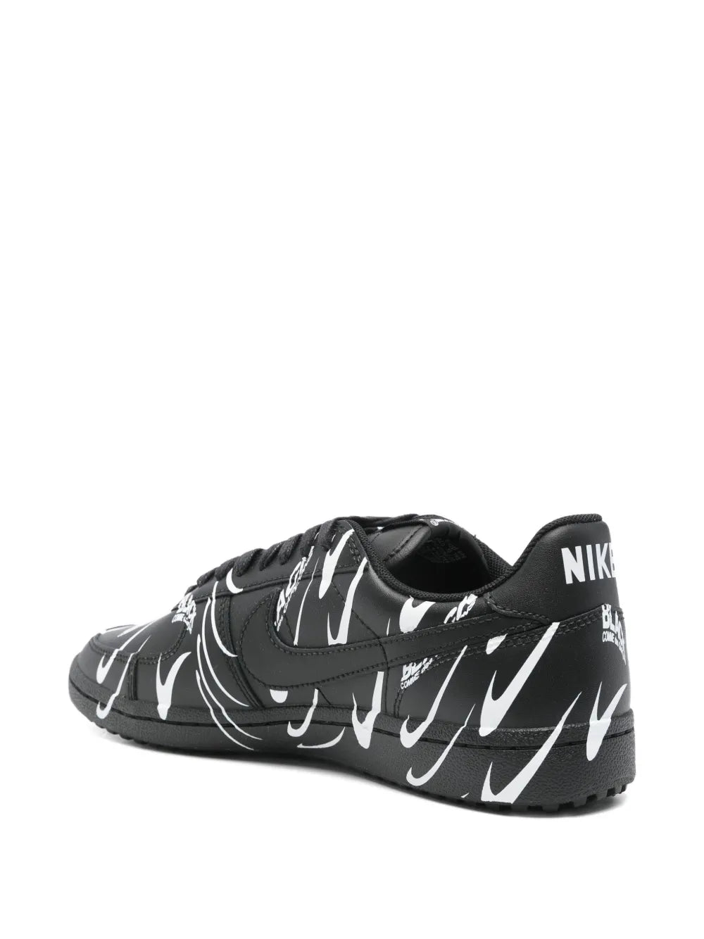 Black Comme Des Gar ns Graphic Print Trainers