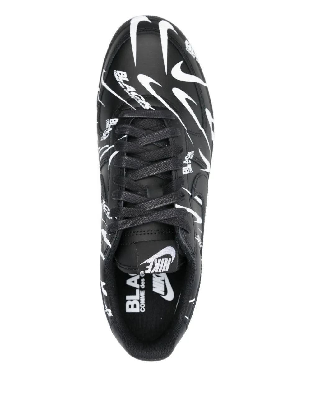 Black Comme Des Gar ns Graphic Print Trainers