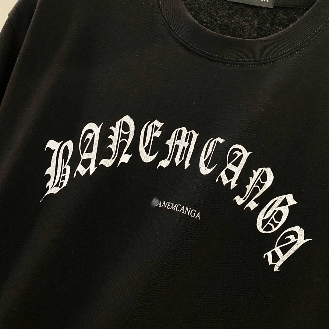 Balenciaga Gothic Arch Logo T-Shirt in Black
