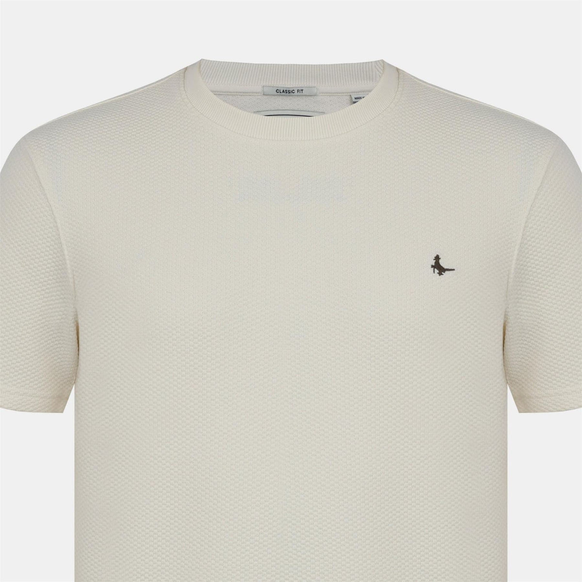 Jack Wills JW Bubble Texture Cotton Short Sleeve Crew Neck Oversized T Shirt