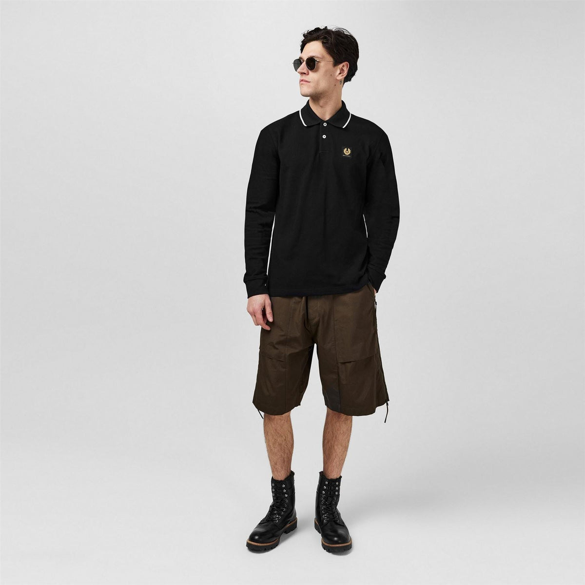 Belstaff Tip Long Sleeve Polo Shirt