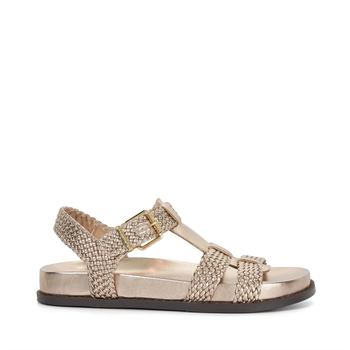 Dune Lo Looking Textured Open Toe Fisherman Sandals